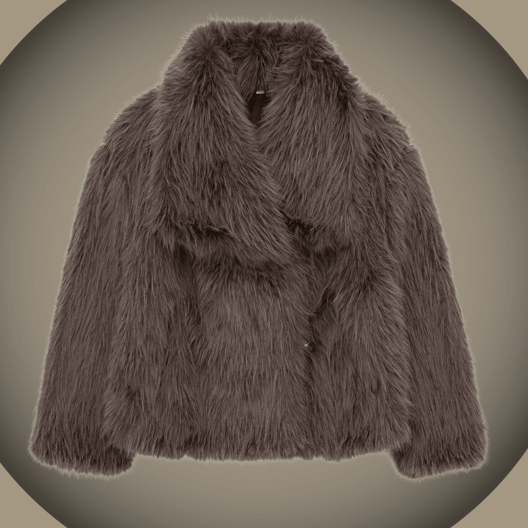Peluche de pelaje de pelaje de lujo de invierno en espesor de la solapa de la solapa