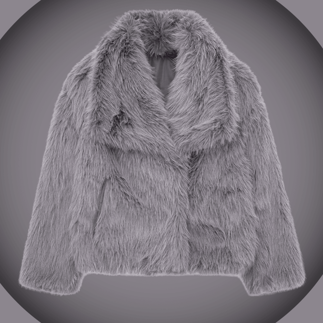 Peluche de pelaje de pelaje de lujo de invierno en espesor de la solapa de la solapa