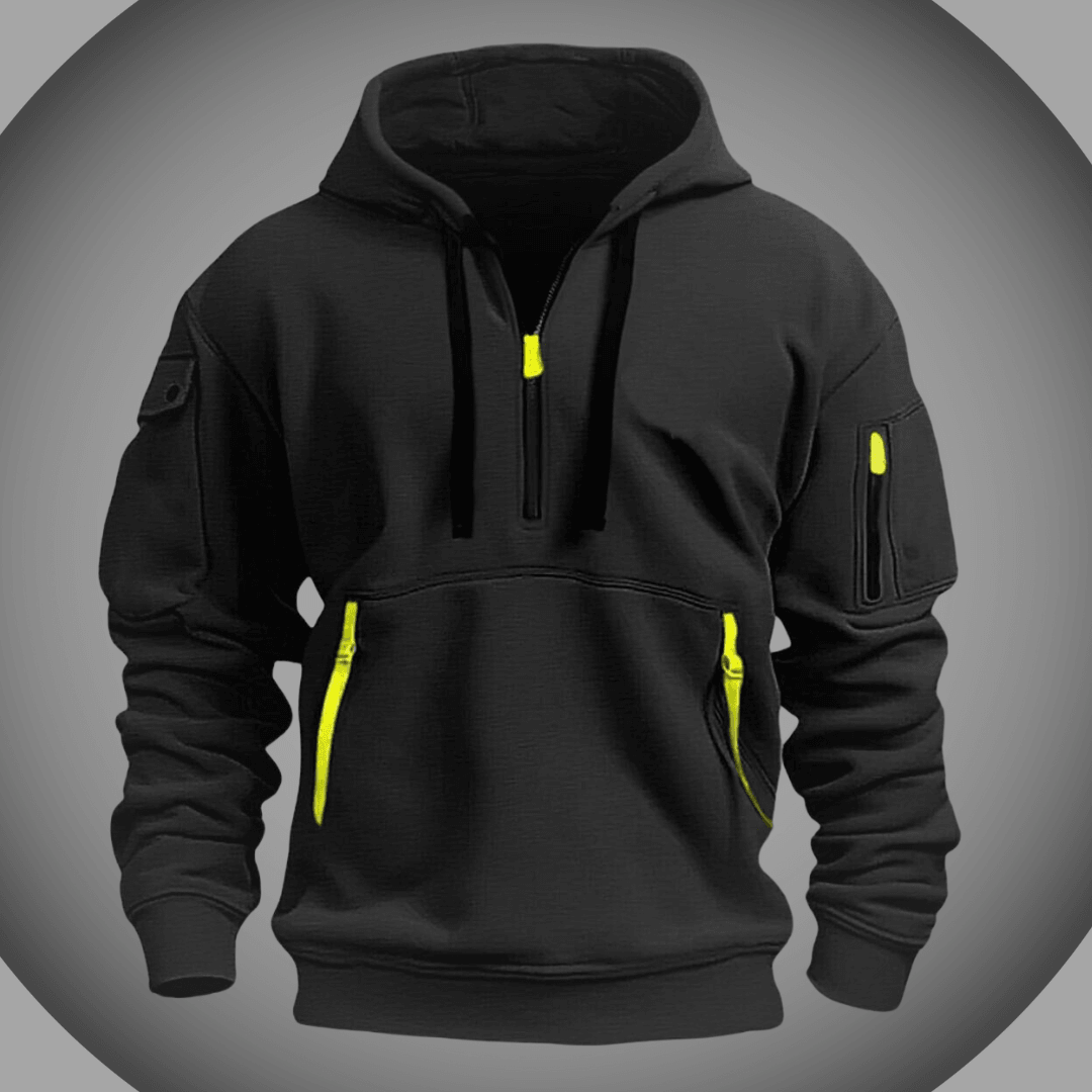Sudadera con capucha de hombros de talla grande para hombres