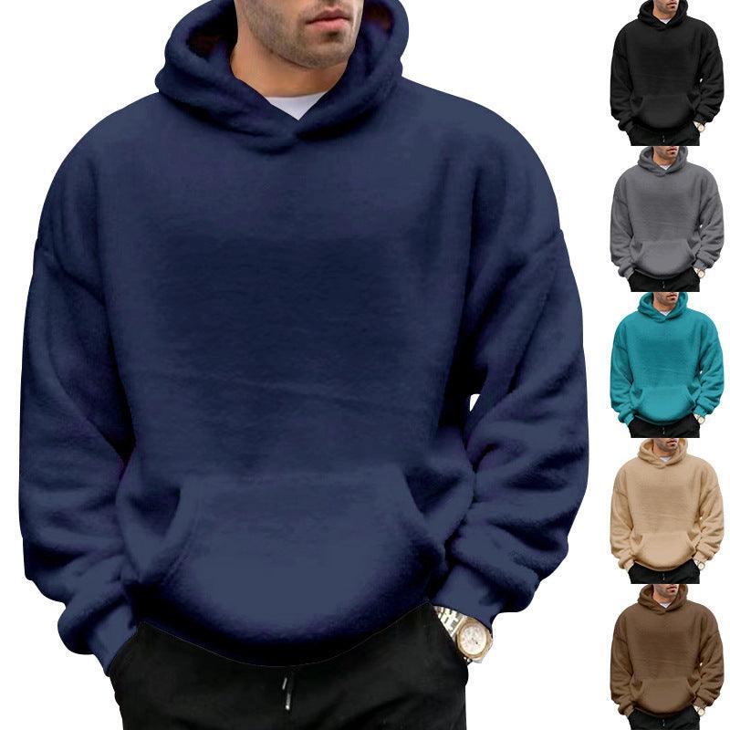 hooded sweater
velvet sweatshirt
men&