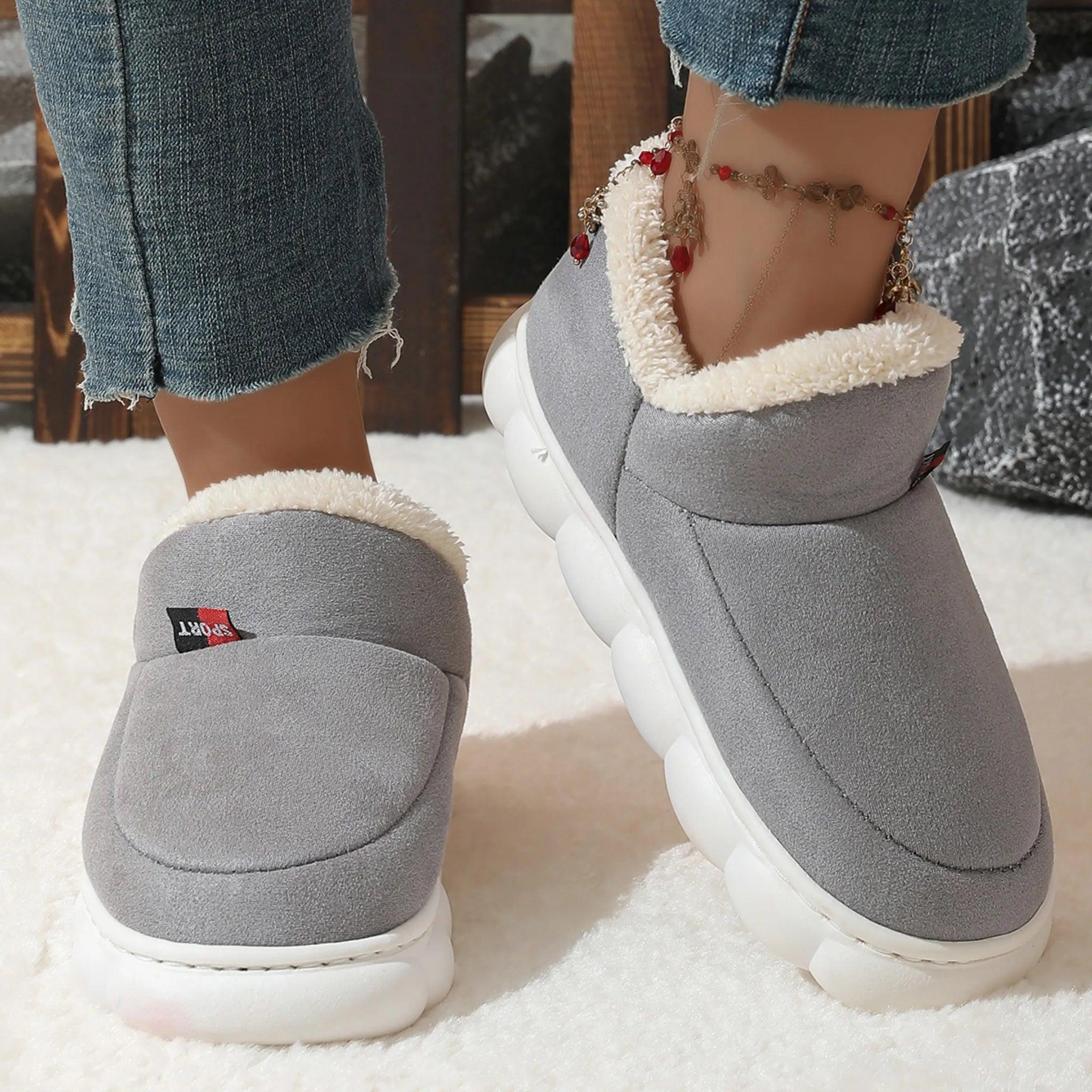 Chaussures en coton en peluche hiver