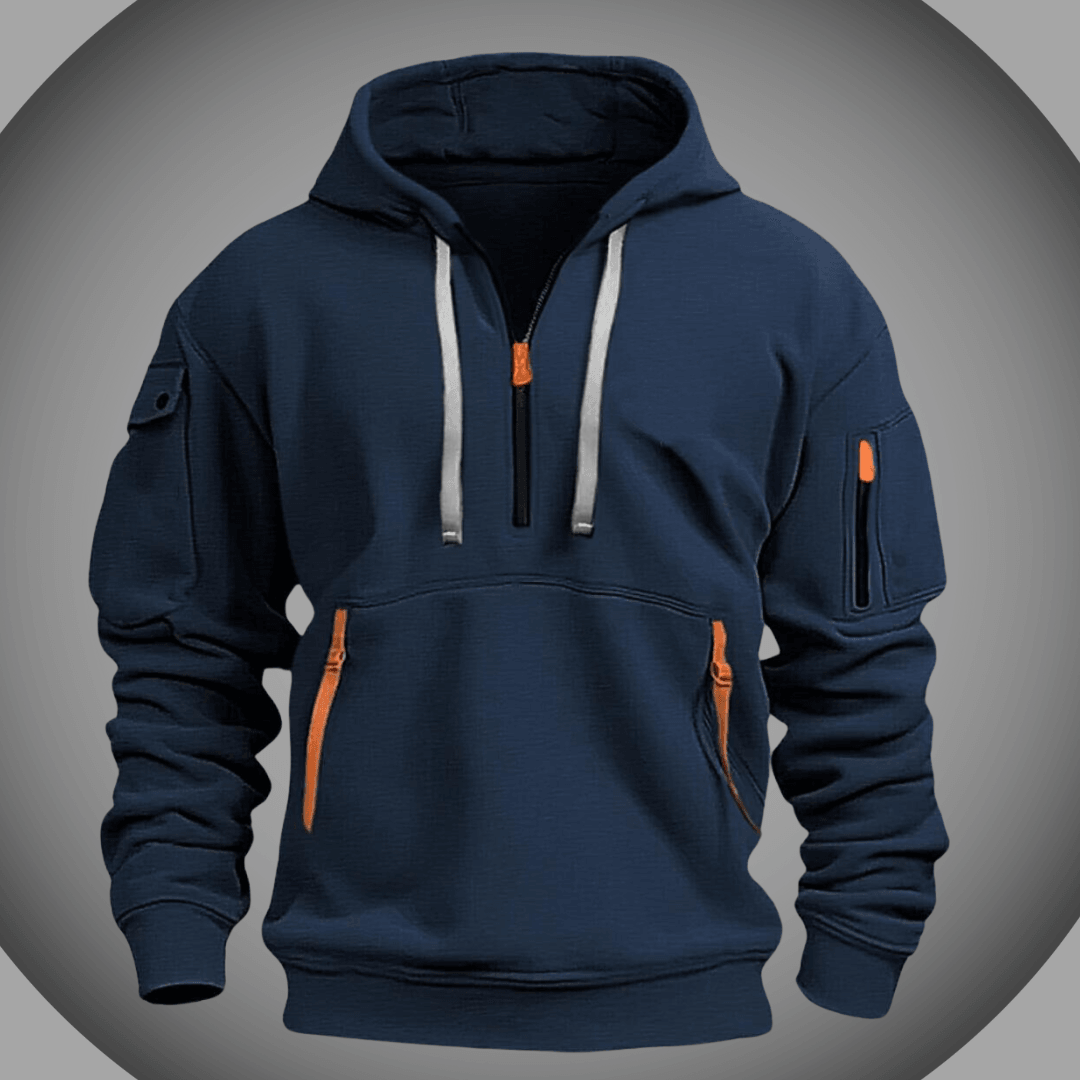 Sudadera con capucha de hombros de talla grande para hombres
