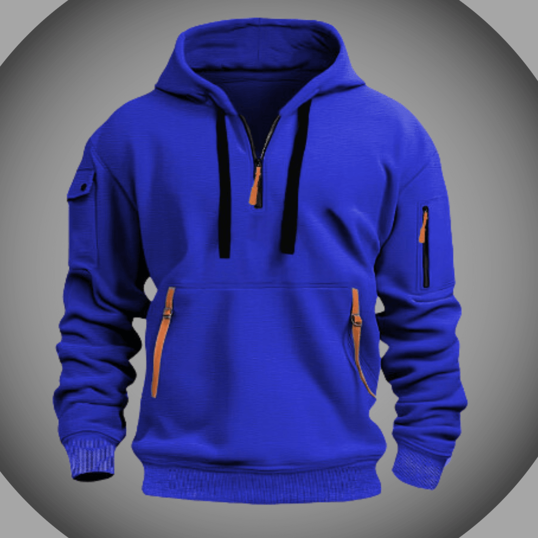 Sudadera con capucha de hombros de talla grande para hombres