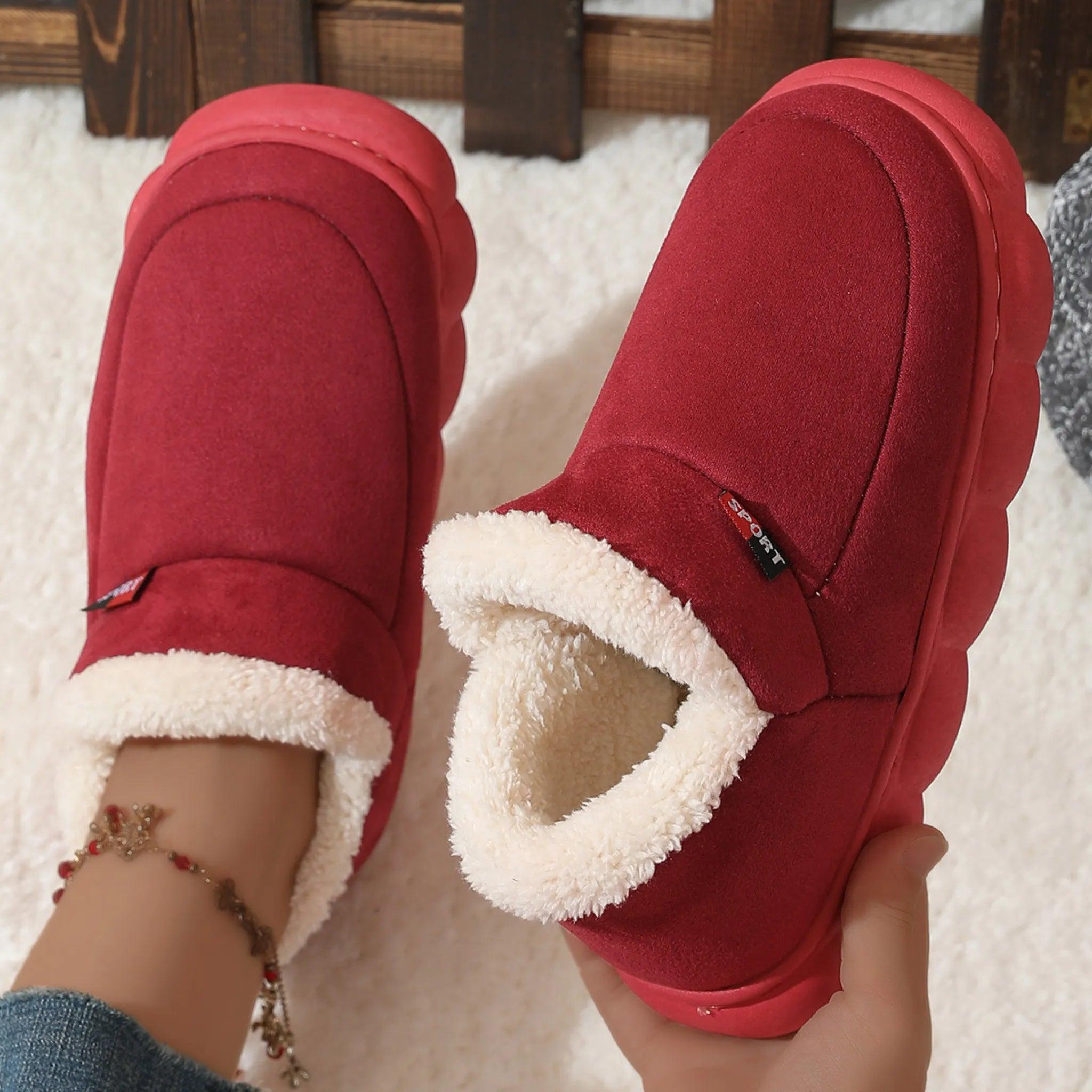 Chaussures en coton en peluche hiver