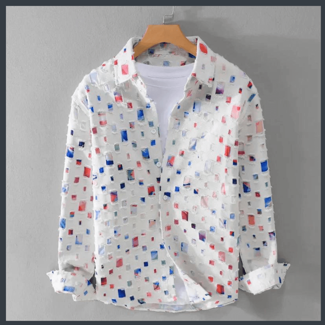 Ripped design shirt
Long-sleeved casual shirt
Men&