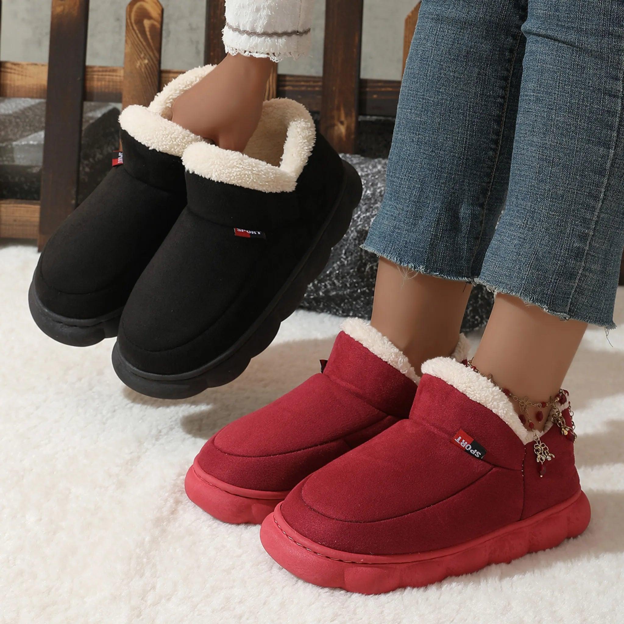 Chaussures en coton en peluche hiver
