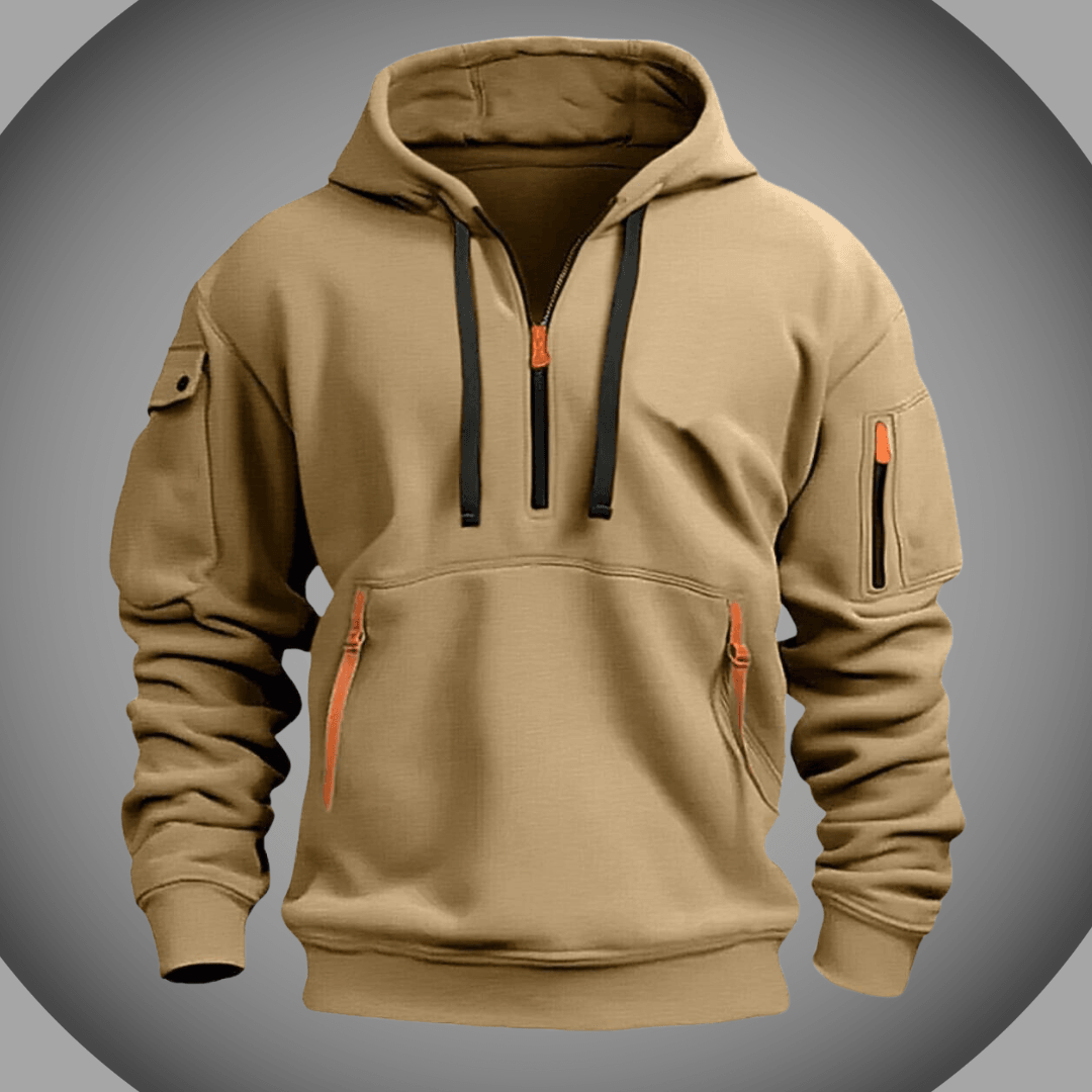 Sudadera con capucha de hombros de talla grande para hombres