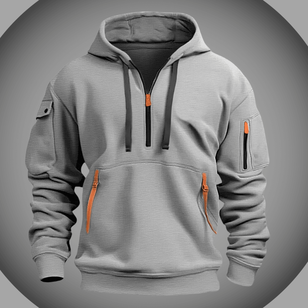 Sudadera con capucha de hombros de talla grande para hombres