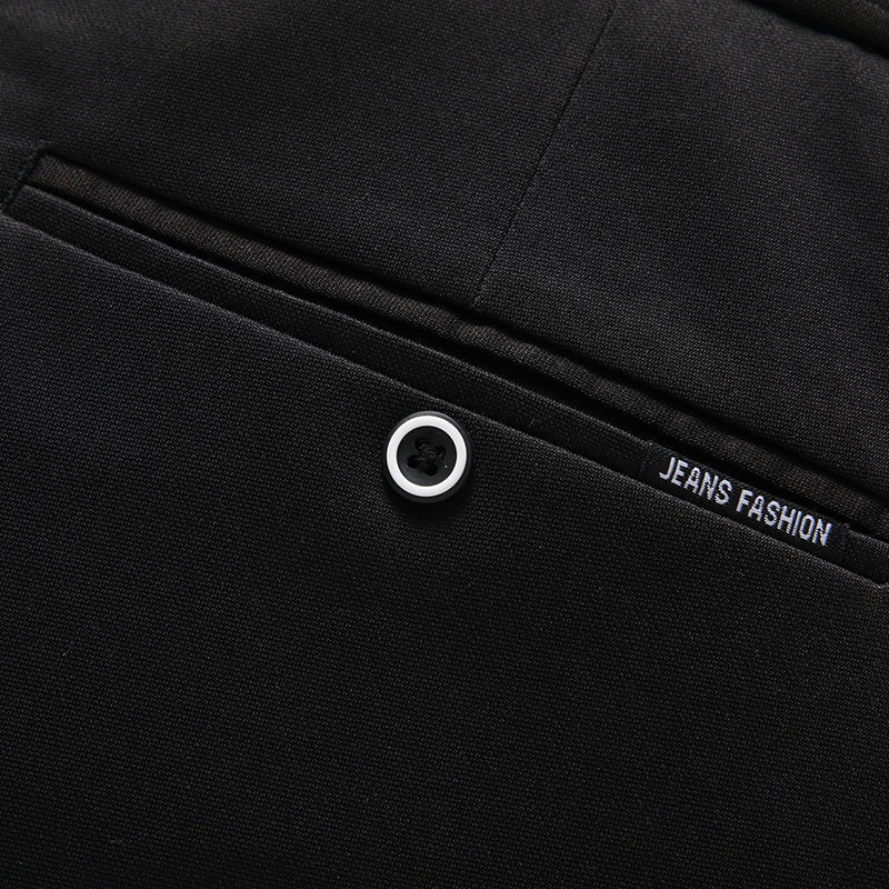 Pantaloni per pantaloni di mezza età pantaloni casual elastici maschi maschi uomini sciolti pantaloni dritti