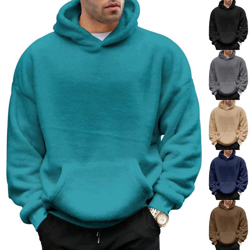 hooded sweater
velvet sweatshirt
men&