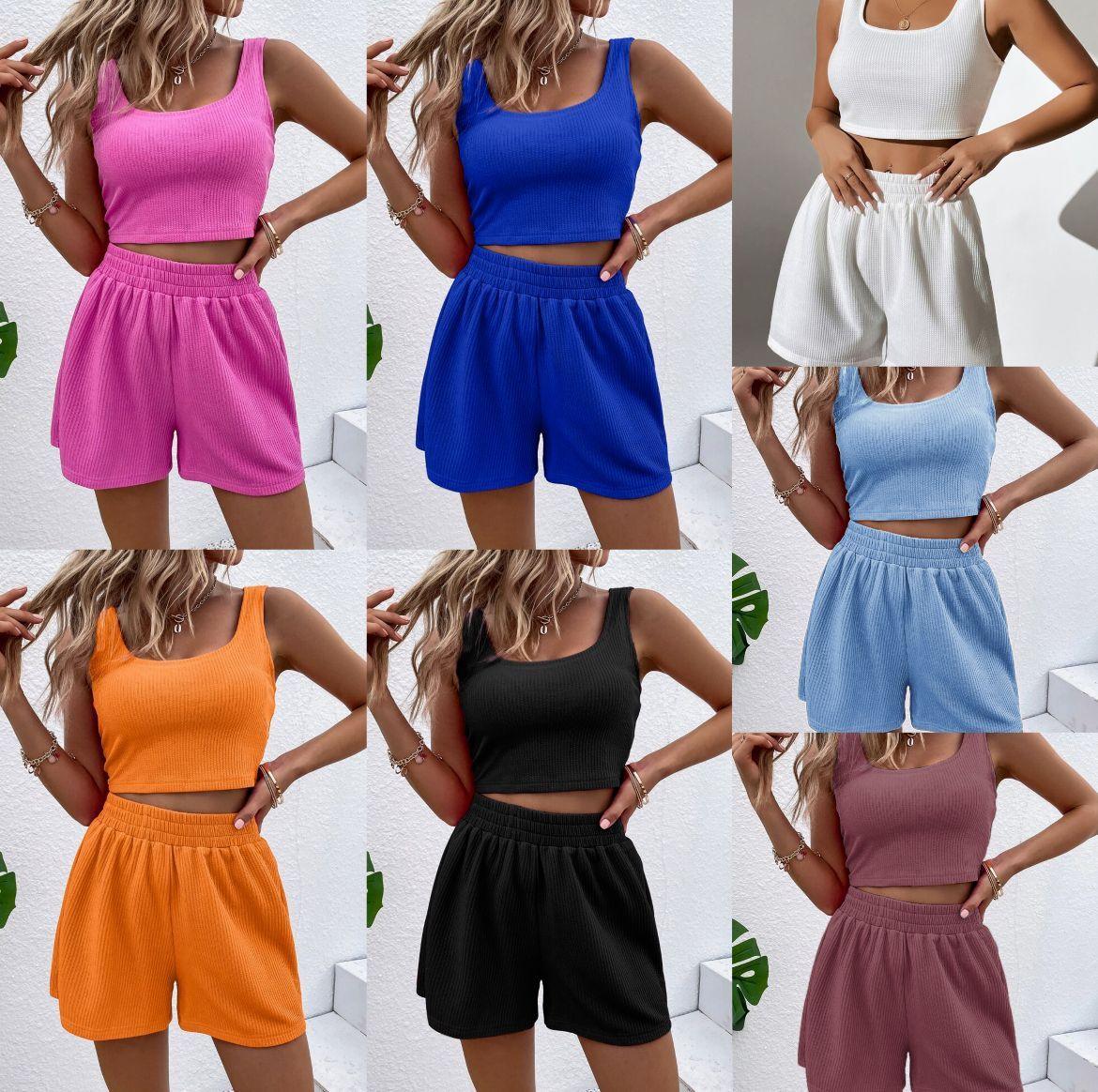 Juego de ropa de casa con mangas de algodón de punto de punto para mujeres "