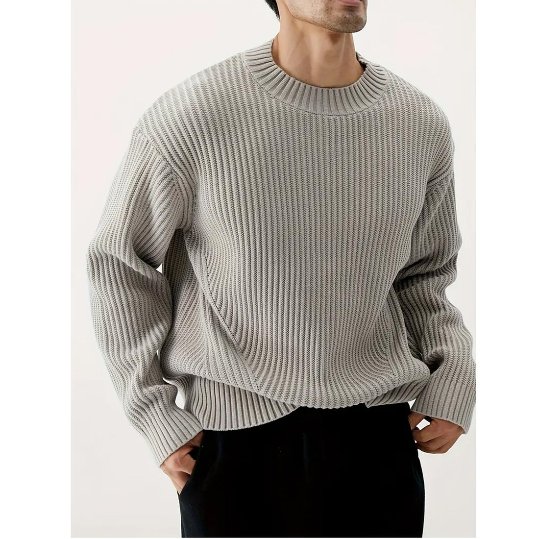 Ins Round Neck Korean Style Trendy Sweater Men