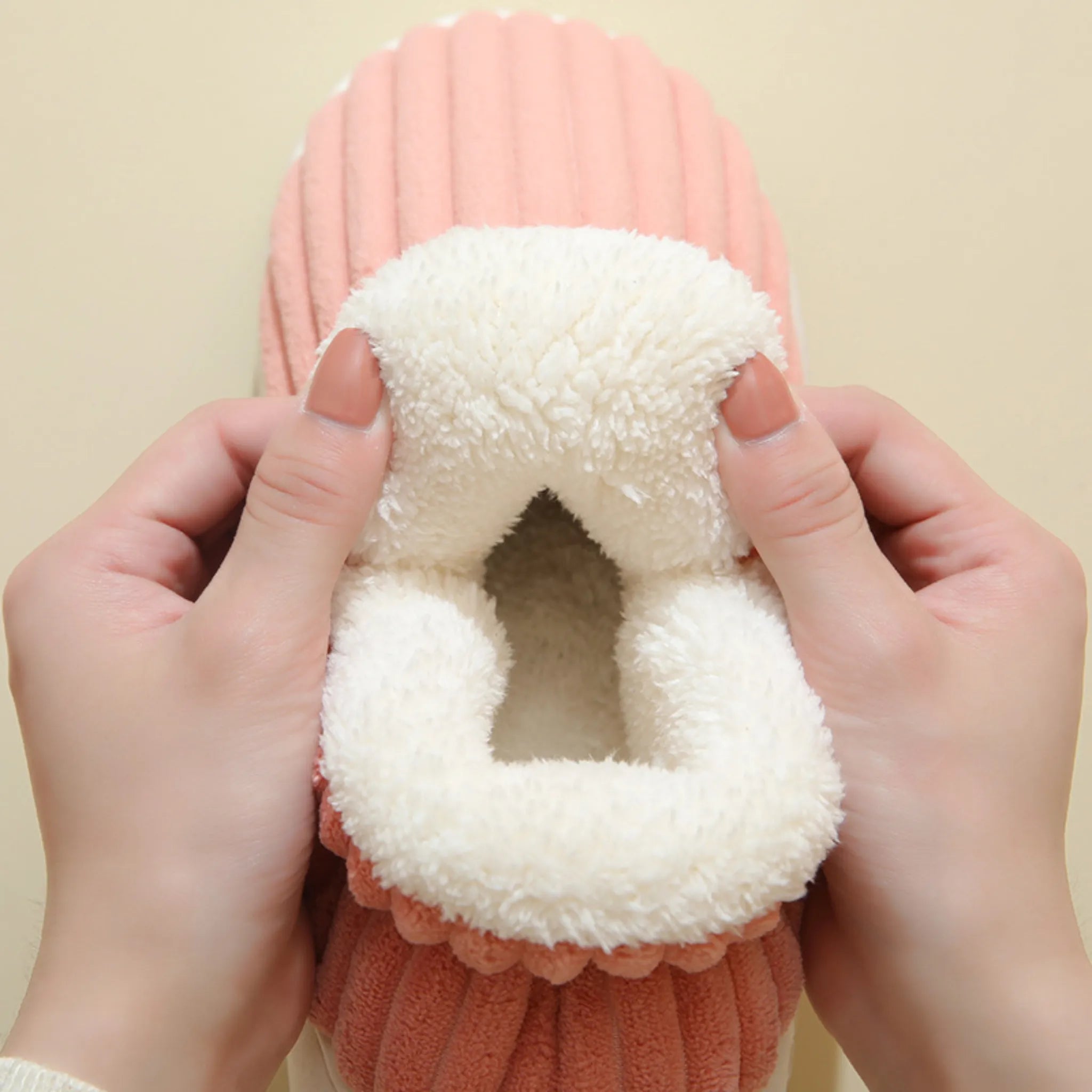 Winter Cotton Slippers – Warm Plush Shoes for Men &amp; Women