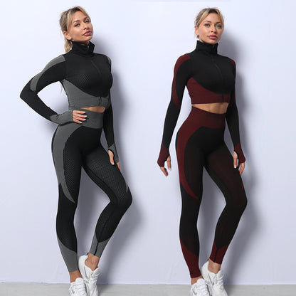 yoga set

seamless activewear

women’s gym clothing

fitness apparel

leggings

crop top

