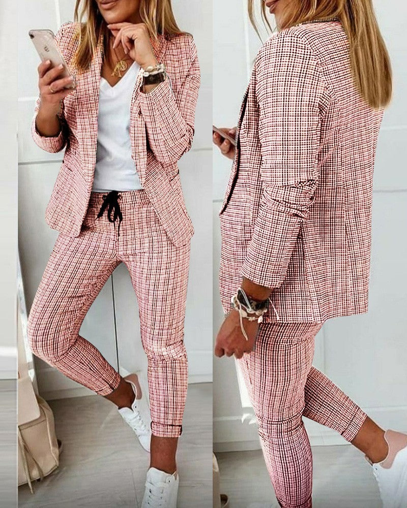 New Plaid Casual Women&