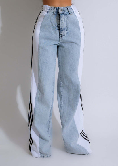 Casual wide-leg jeans, Women&