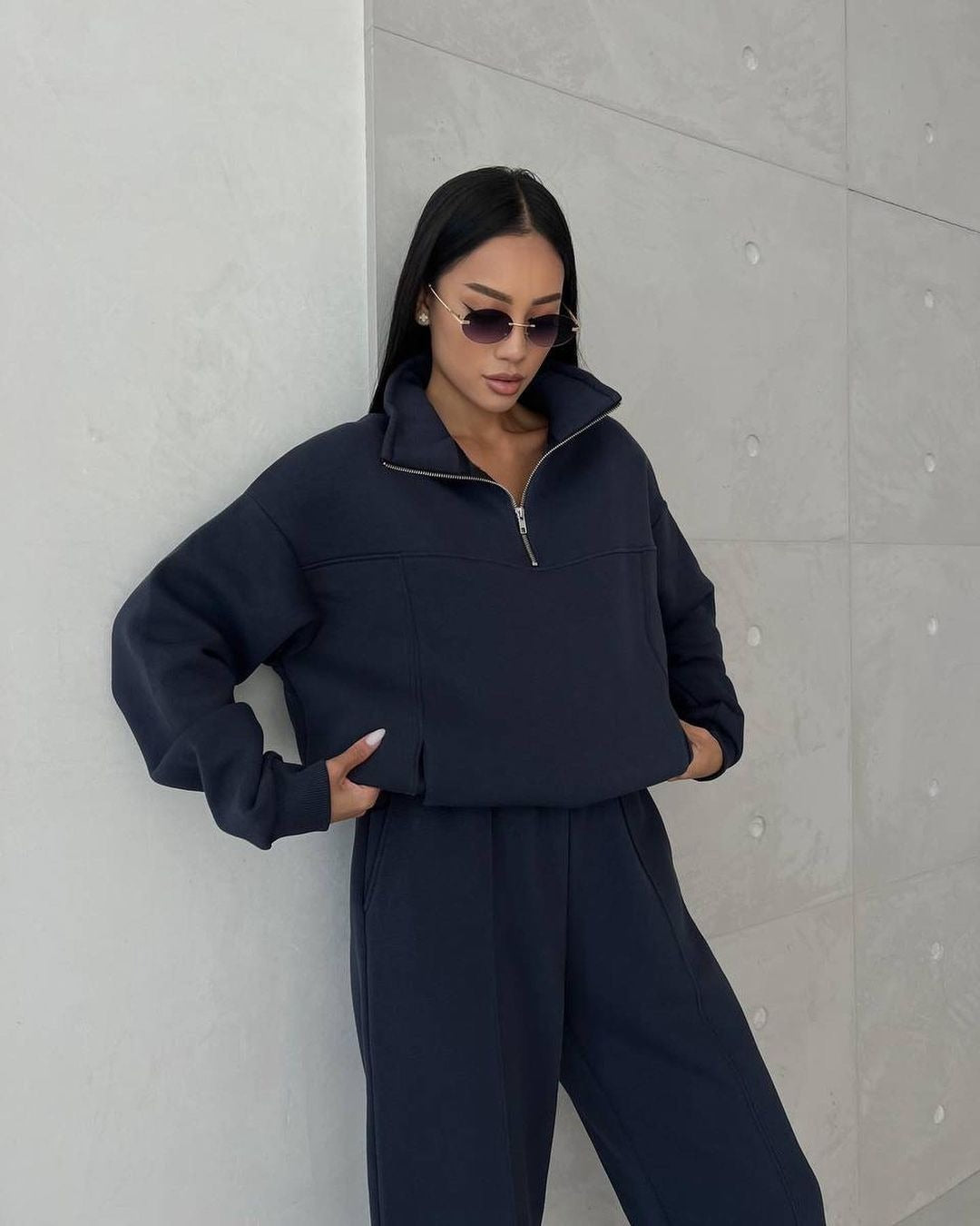 Winter Zipper Tracksuit Set