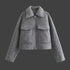 Woolen short jacket
Bead detailing women’s jacket
Casual autumn jacket
Warm women’s outerwear
Korean fashion women’s jacket